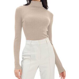 NWOT TopShop Sheer Mesh Turtleneck Top